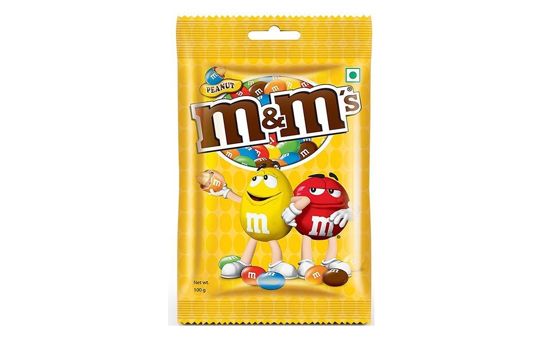 M&M's Peanut Coated With Milk Chocolate    Pack  100 grams